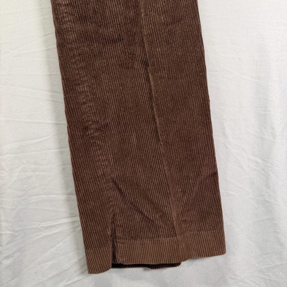 True Vintage 80s Bootcut Corduory Pants Mens 32x32 Brown Slim Whale Talon Zip